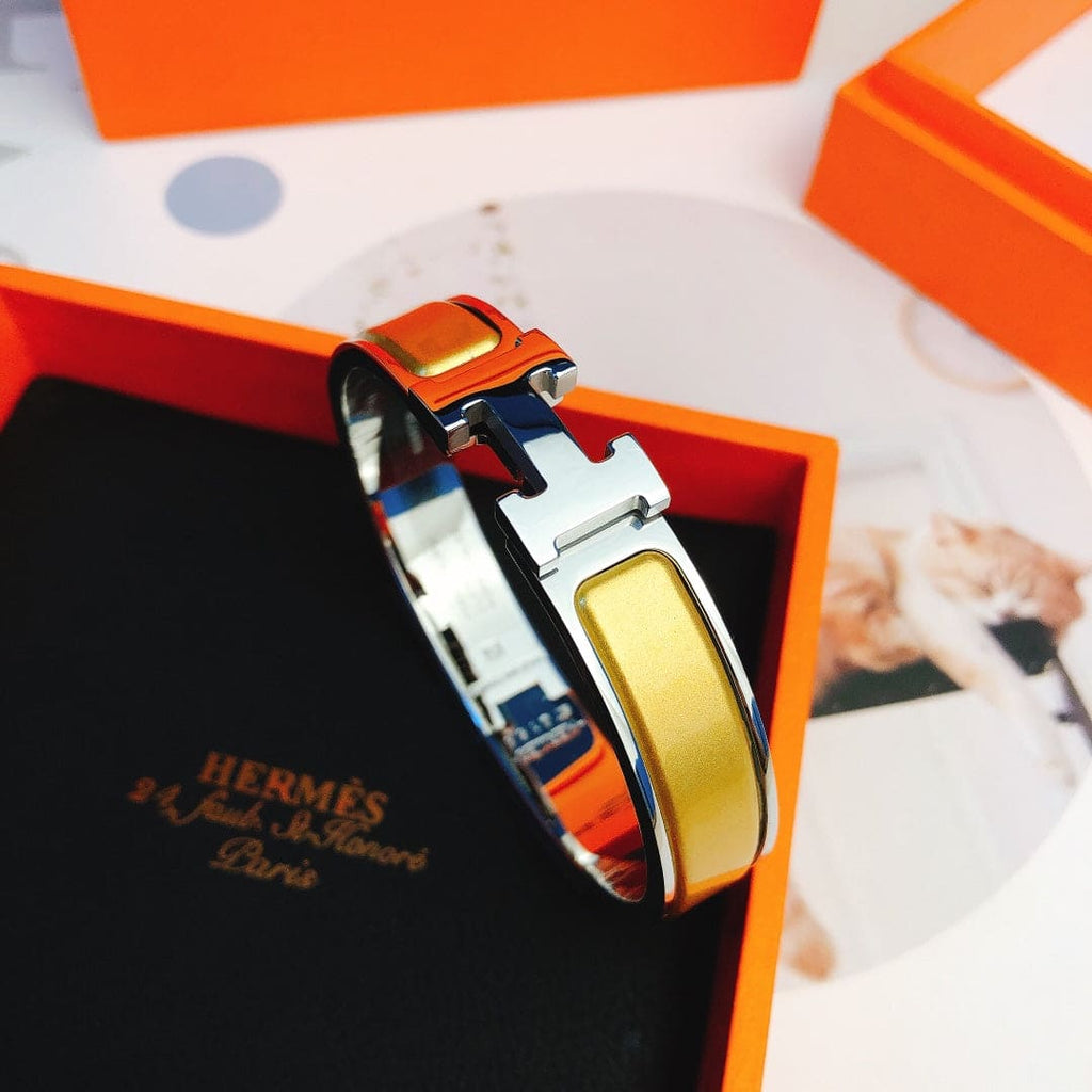 18K Clic Hermes Yellow Bracelet