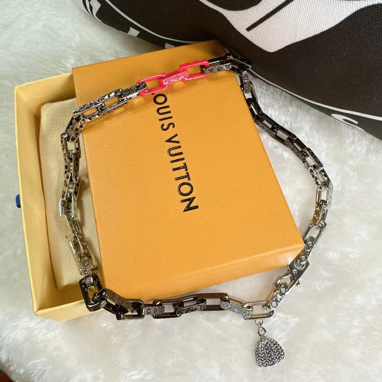18K Louis Vuitton x YK Monogram Chain Necklace