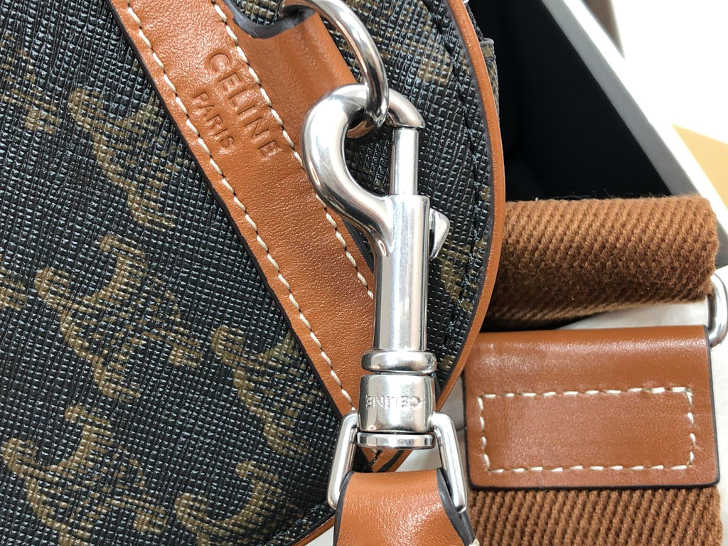 CELINE CYLINDRICAL 22  BAG BLACK PATTERN COWHIDE