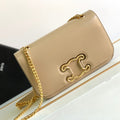 CELINE TRIOMPHE FRAME 23 BEIGE CREAM CALFSKIN