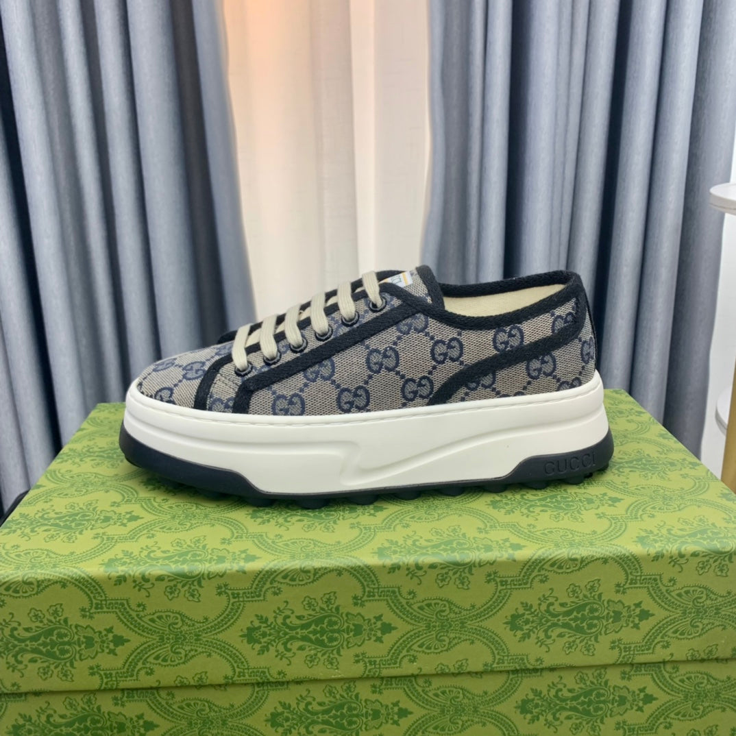 GUCCI SNEAKER FLATFORM LEAD CANVAS