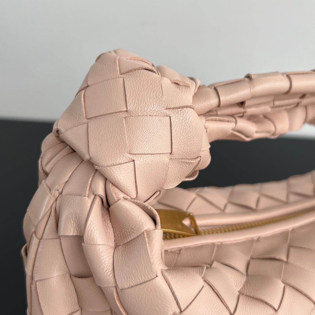 BOTTEGA VENETA MINI JODIE 28CM IN LIGHT PINK LAMBSKIN