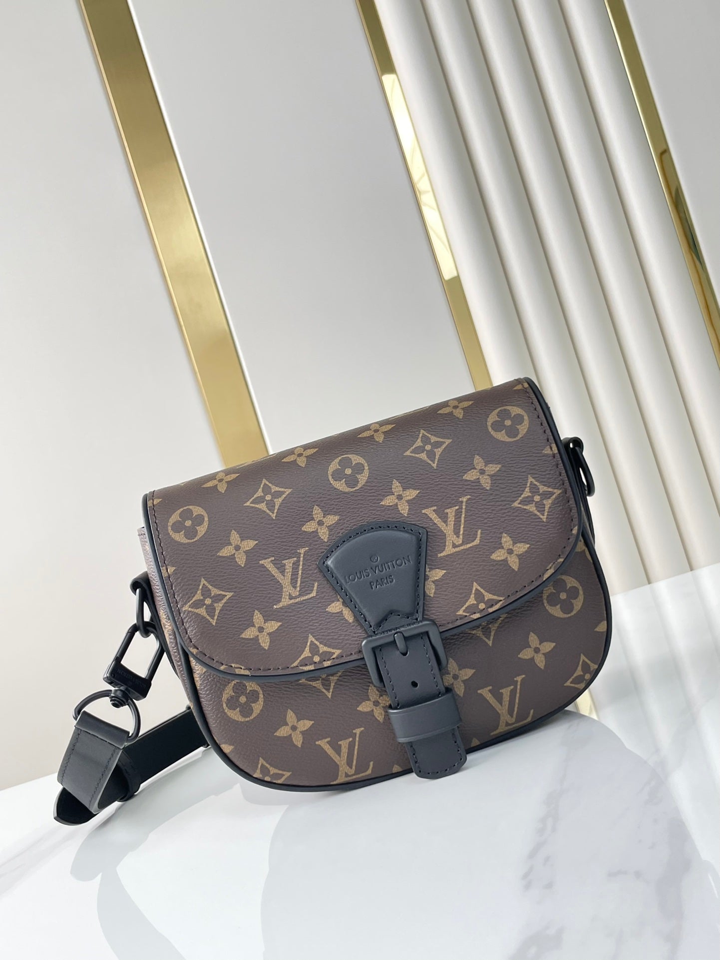 LOUIS VUITTON MONTSOURIS MESSENGER PM 20 IN BROWN MONOGRAM CANVAS