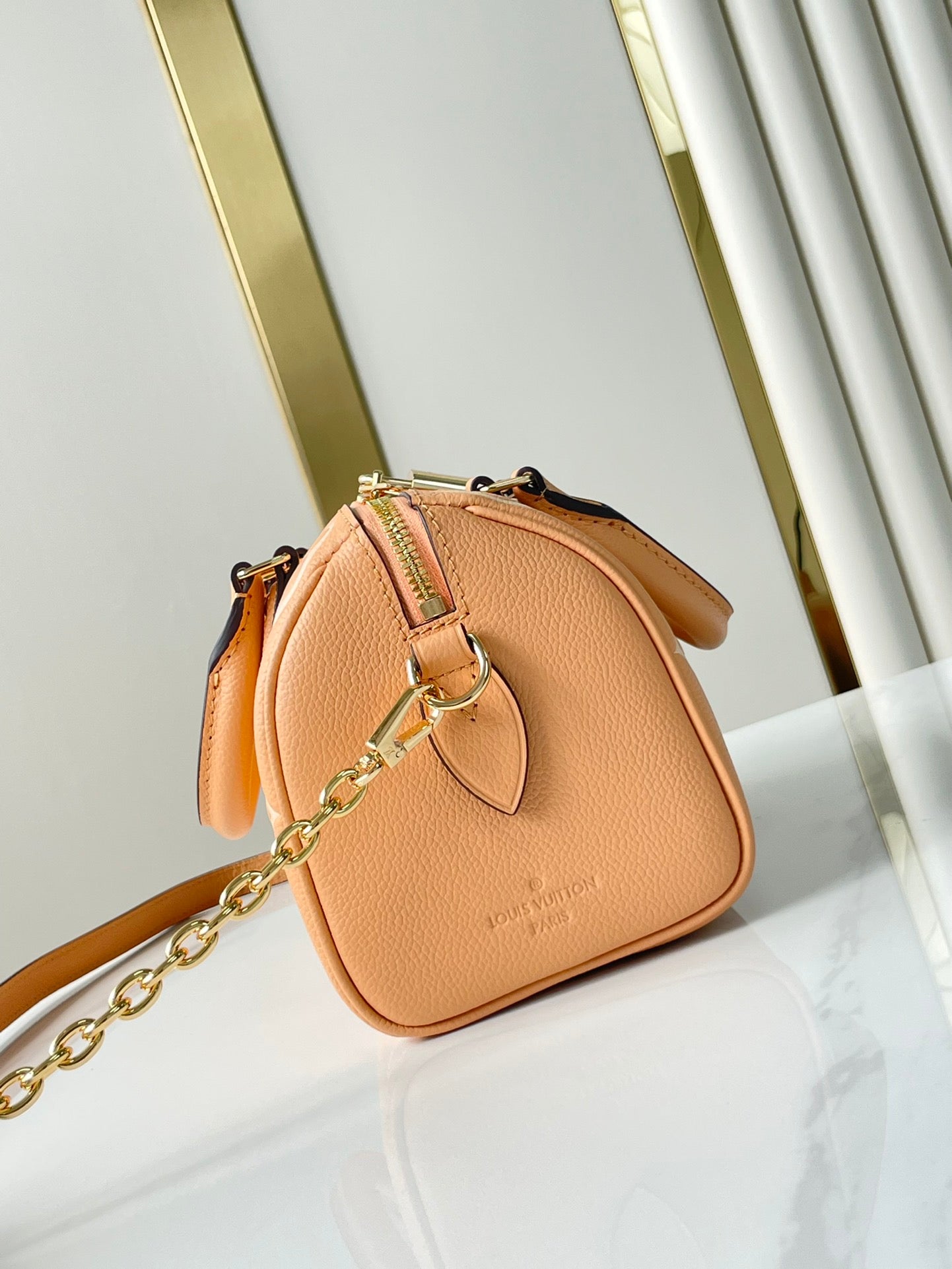 LOUIS VUITTON SPEEDY BANDOULIÈRE 20 IN ARIZONA CREAM MONOGRAM EMPREINTE LEATHER