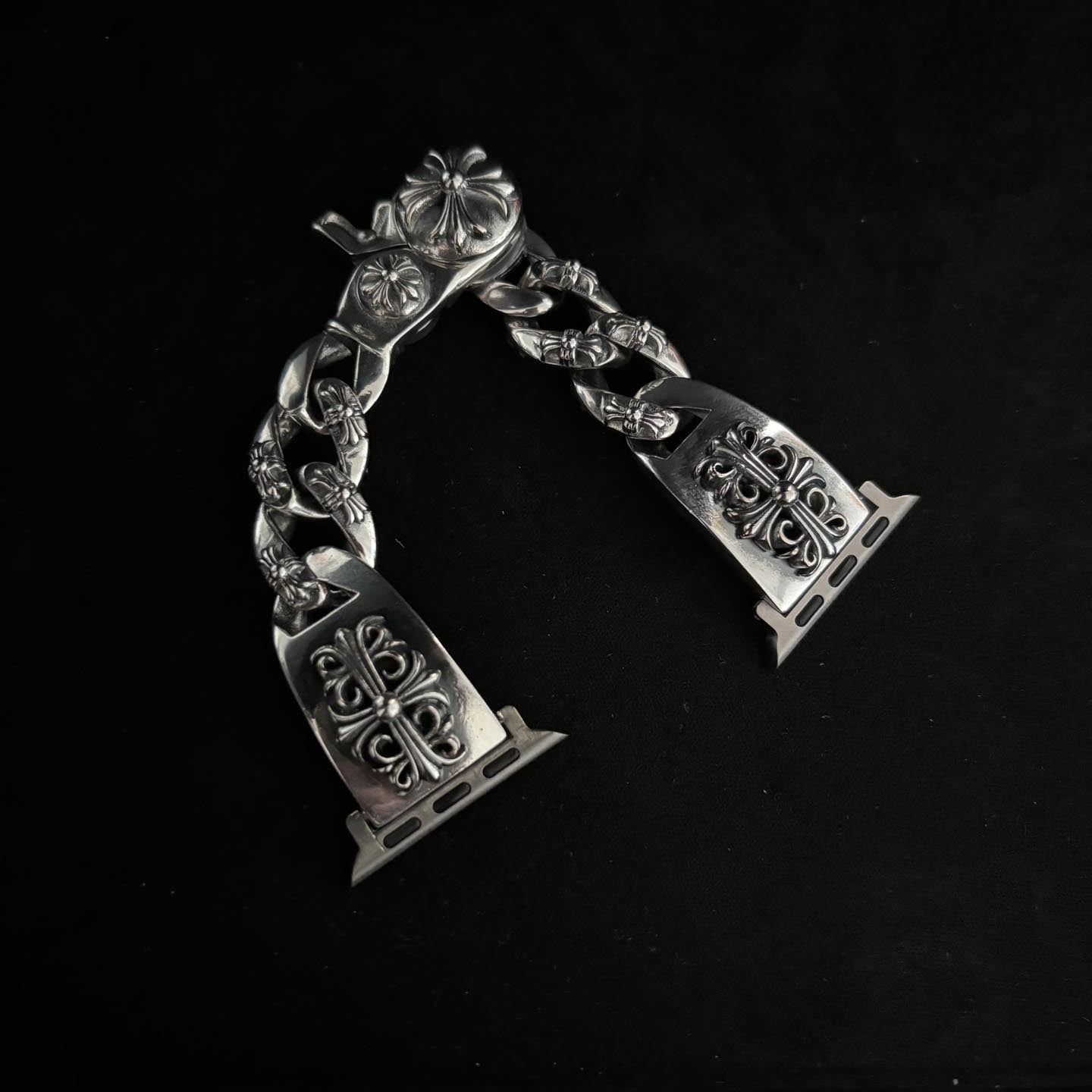 Chrome Hearts Crusader flower lobster clasp watch strap