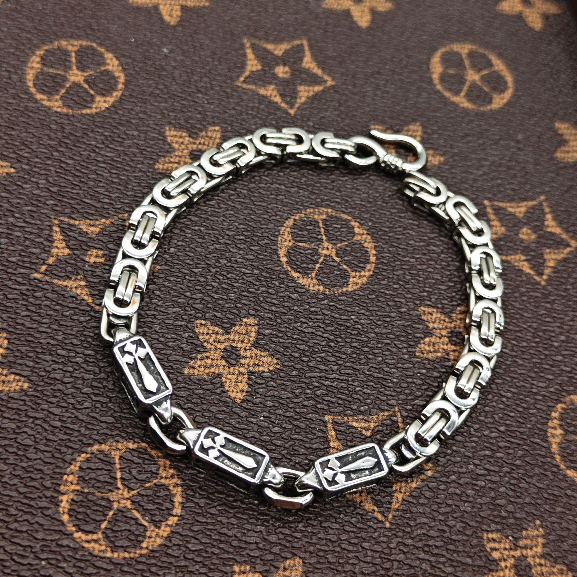 Chrome Hearts 925 Sterling silver retro bracelet