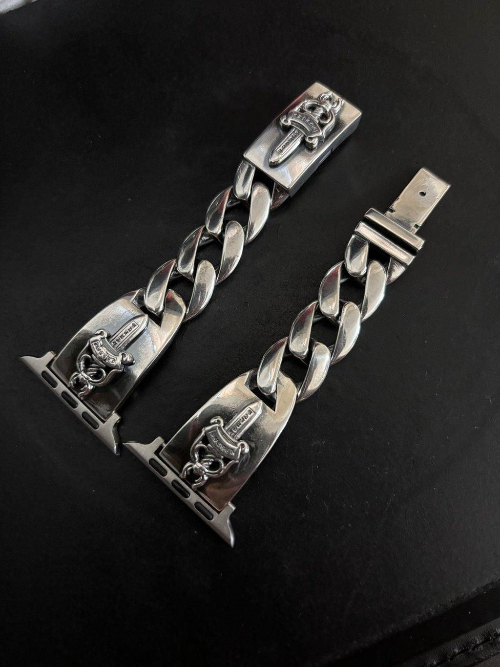 Chrome Hearts sword buckle cross watch strap