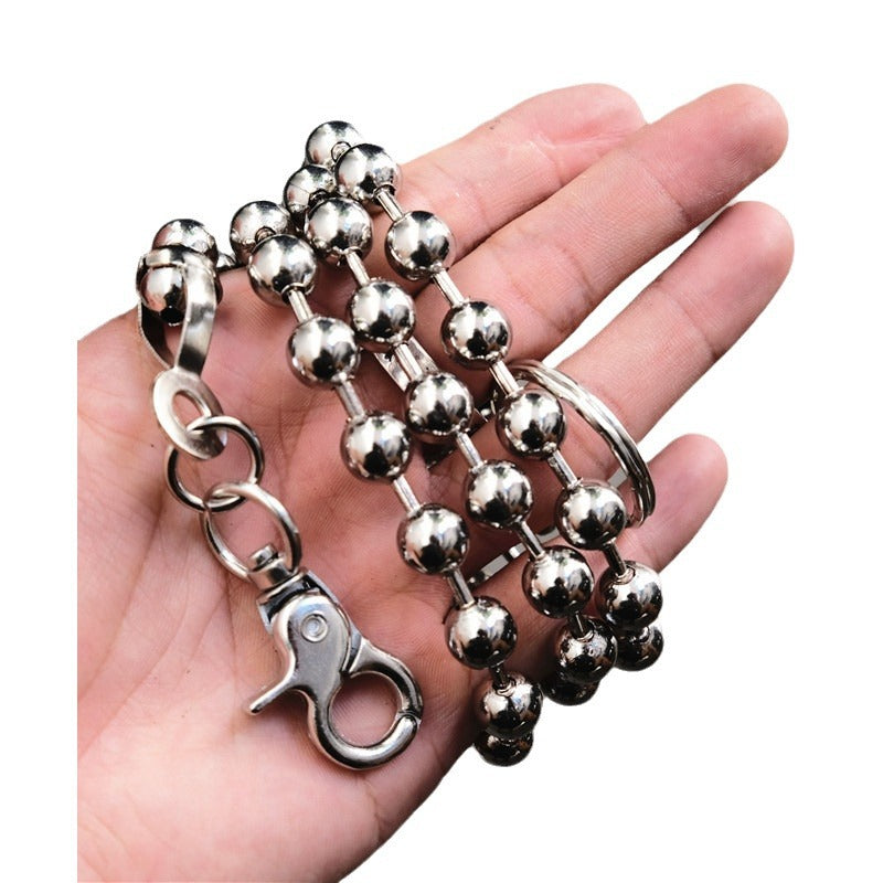 Chrome Hearts Men's simple beaded trousers and chains