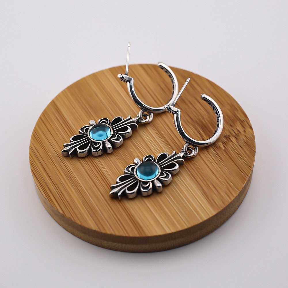 Chrome Hearts sapphire earrings