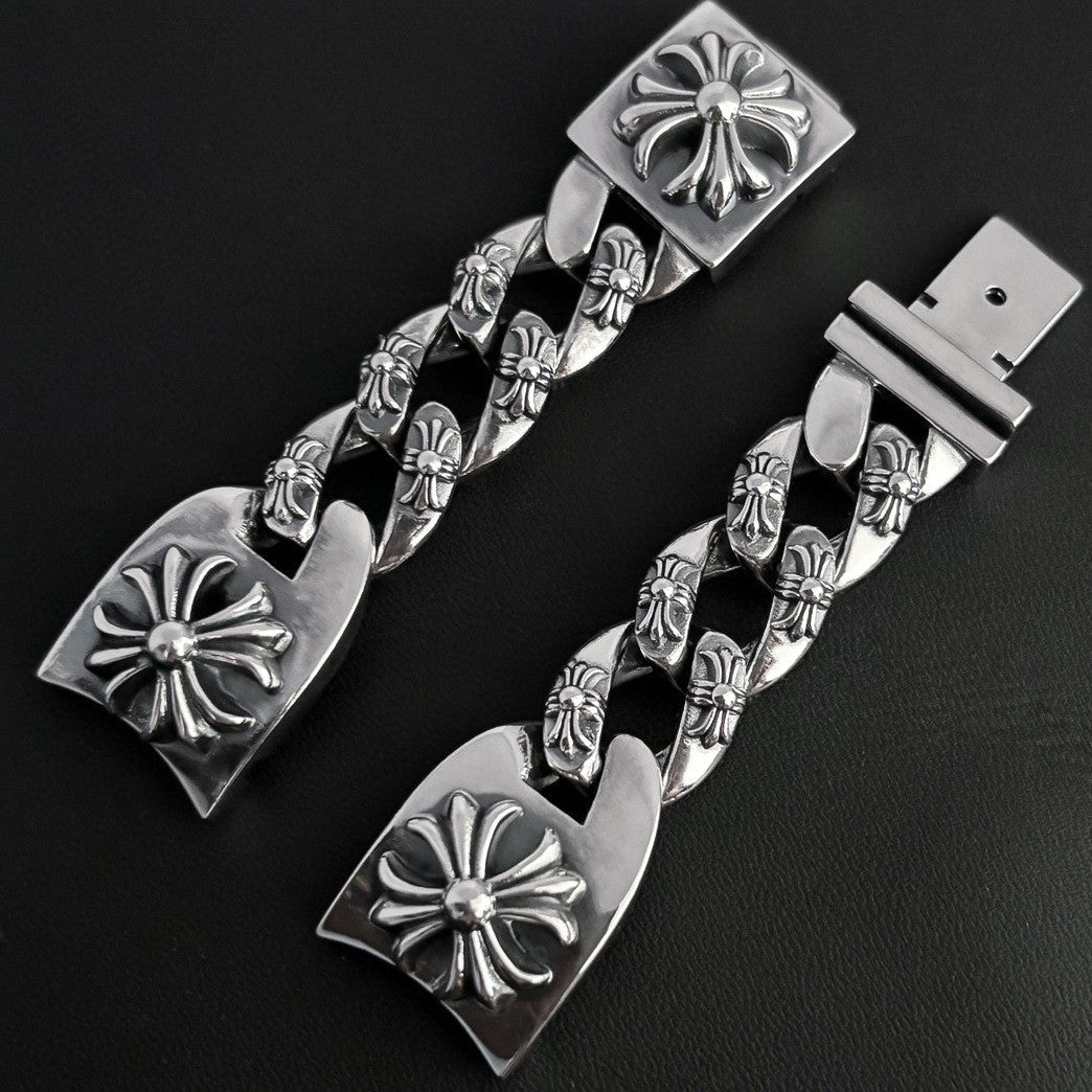 Chrome Hearts cross flower high-end watch strap