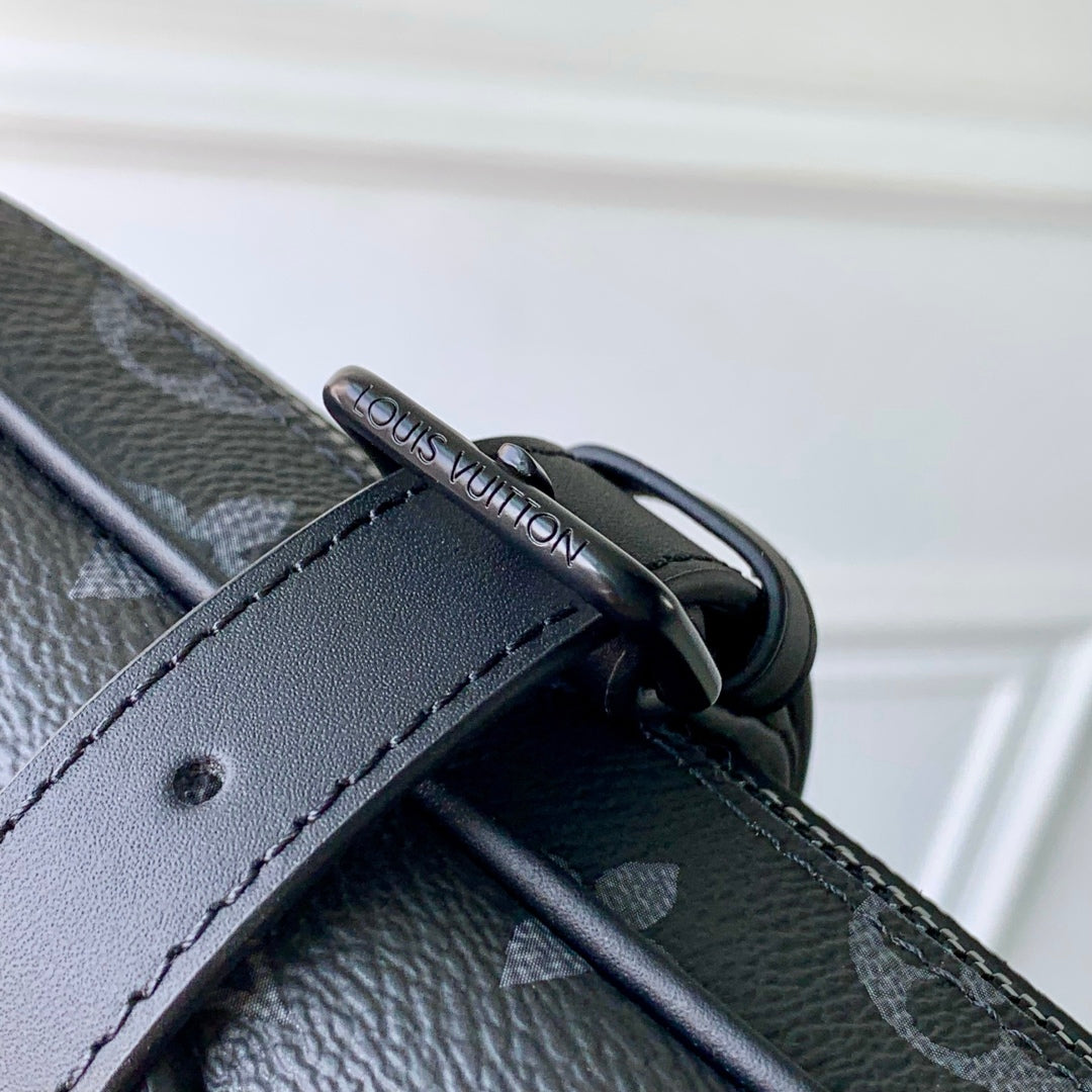 LOUIS VUITTON TROCADERO BAG 20 IN BLACK MONOGRAM ECLIPSE CANVAS