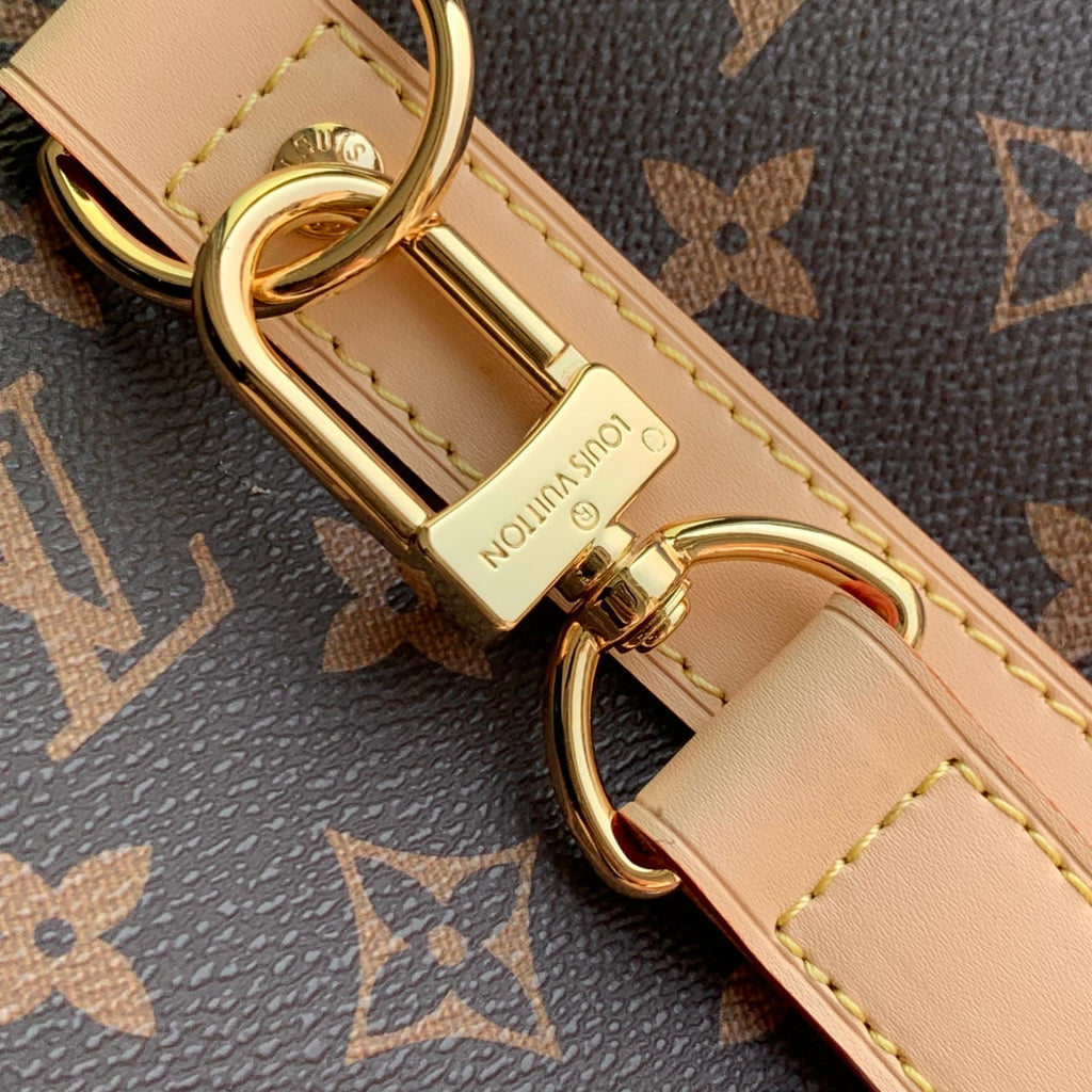 LOUIS VUITTON KEEPALL BANDOULIÈRE  FLORAL 45 IN BROWN MONOGRAM COATED CANVAS