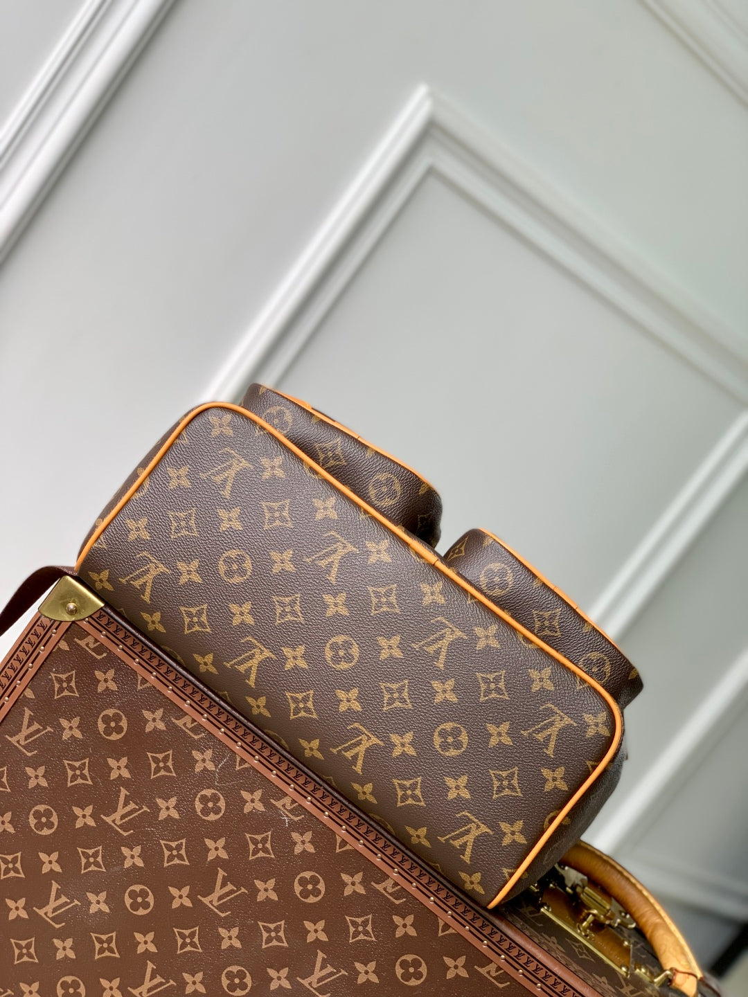 LOUIS VUITTON MONTSOURIS CARGO BACKPACK 40 IN BROWN MONOGRAM LAMBSKIN