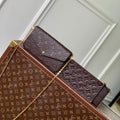 LOUIS VUITTON FÉLICIE POCHETTE 21 IN DARK BROWN MONOGRAM EMBOSSED LOGO CALFSKIN