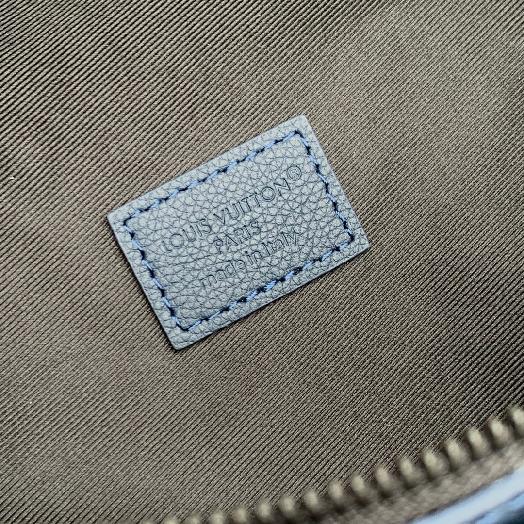 LOUIS VUITTON RUSH BUMBAG 30 IN DARK BLUE MONOGRAM SHADOW CALFSKIN