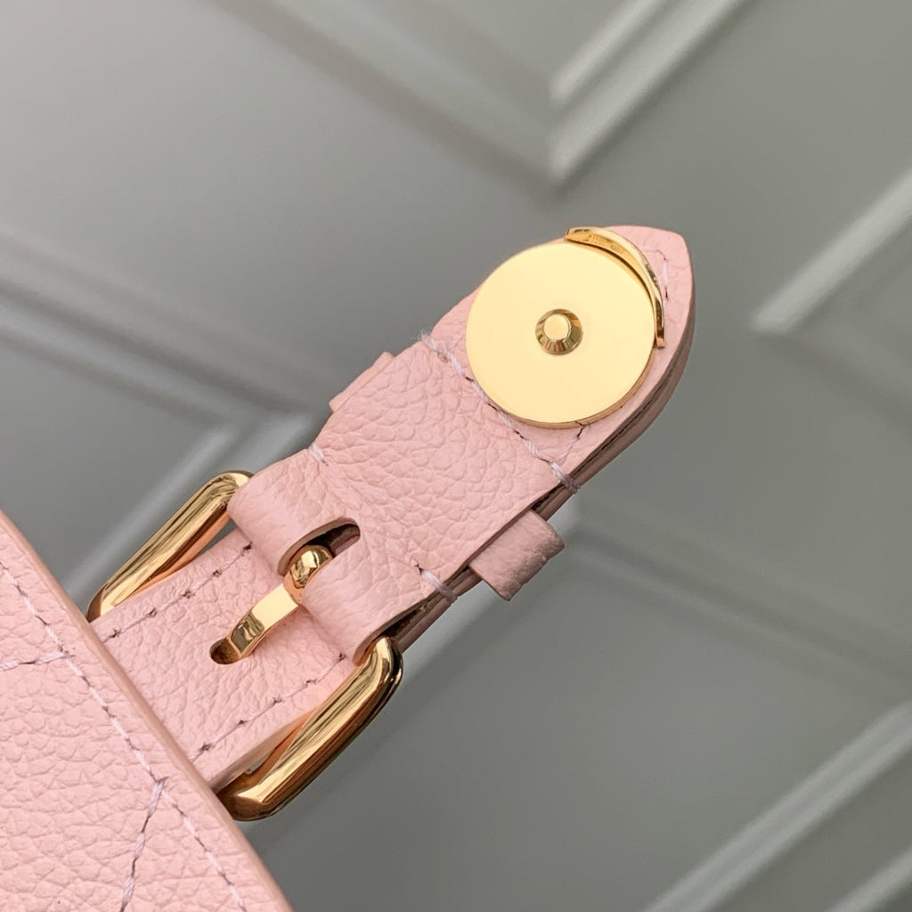 LOUIS VUITTON BACKUP BACKPACK 22 IN LIGHT PINK MONOGRAM EMPREINTE LEATHER