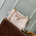 LOUIS VUITTON TWIST SLIM 19 IN LIGHT PINK TAURILLON CALFSKIN GOLD HARDWARE