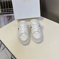 DIOR 25S  STAR SNEAKERS IN WHITE LAMBSKIN AND WOOL