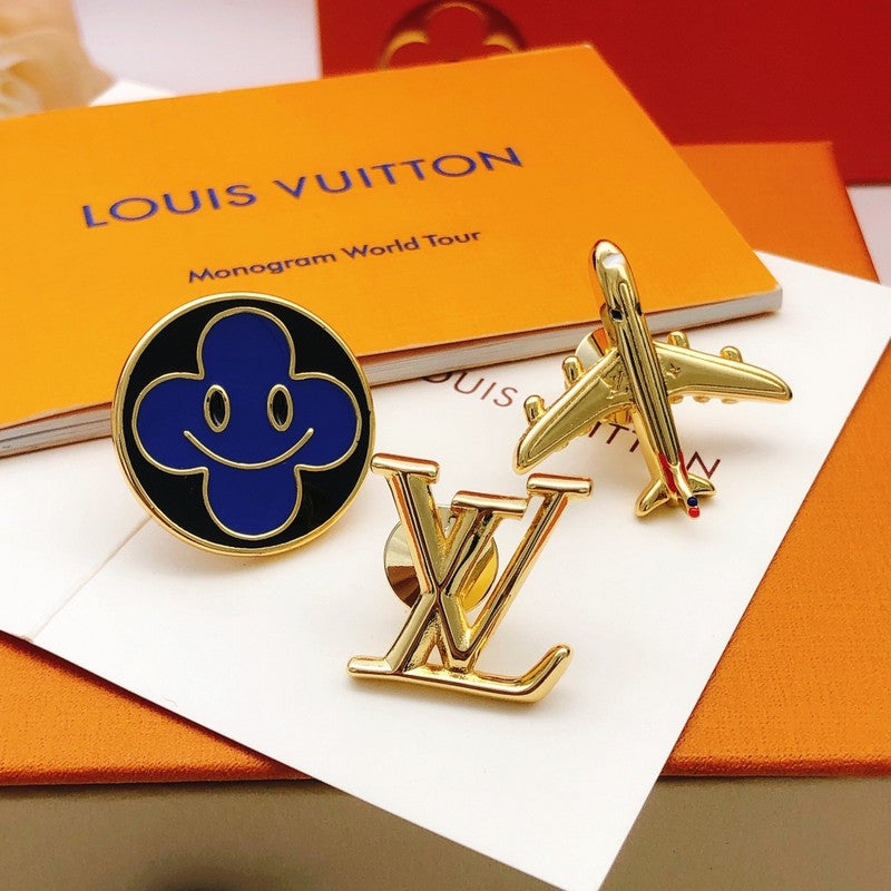 18K Louis Vuitton Plane Brooch