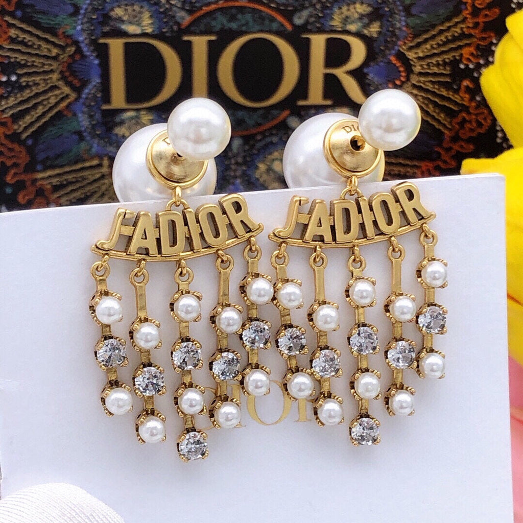 18K Dior J'Adior Pearl Earrings