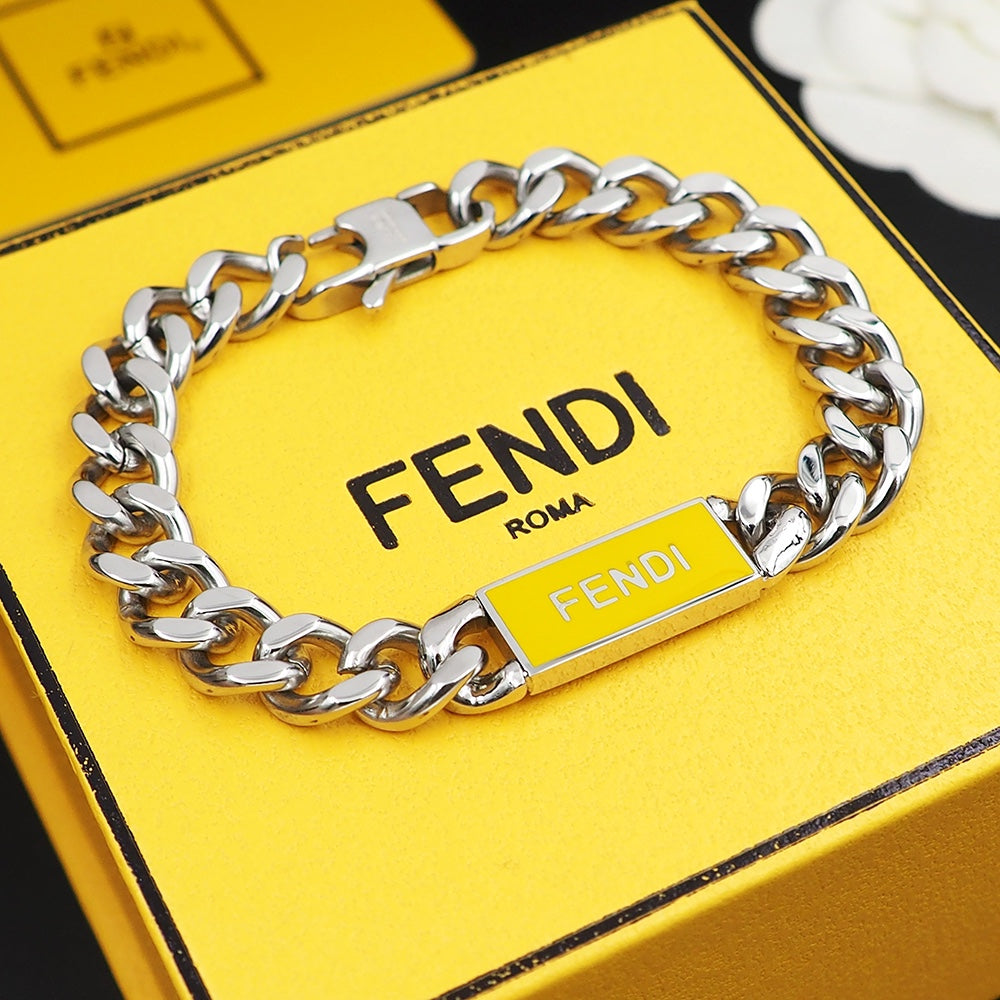 18K Fendi Chain Bracelet