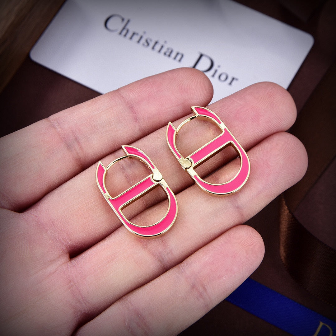 18K Dior 30 Montaigne Rani Pink Earrings