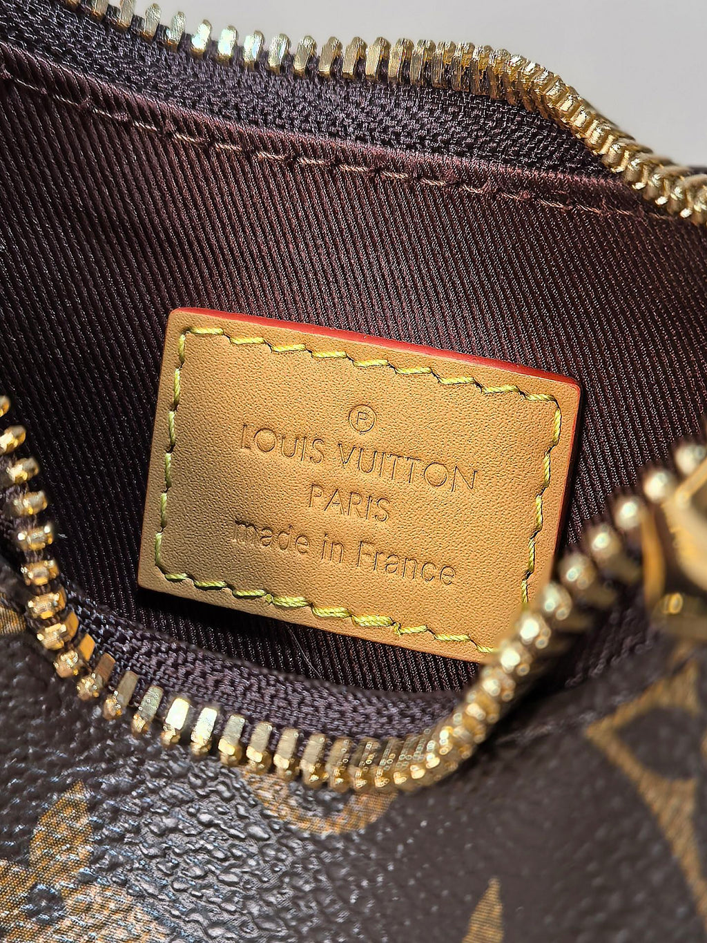 LOUIS VUITTON LV 25S BOULOGNE 20 IN DARK BROWN MONOGRAM CANVAS GOLD HARDWARE