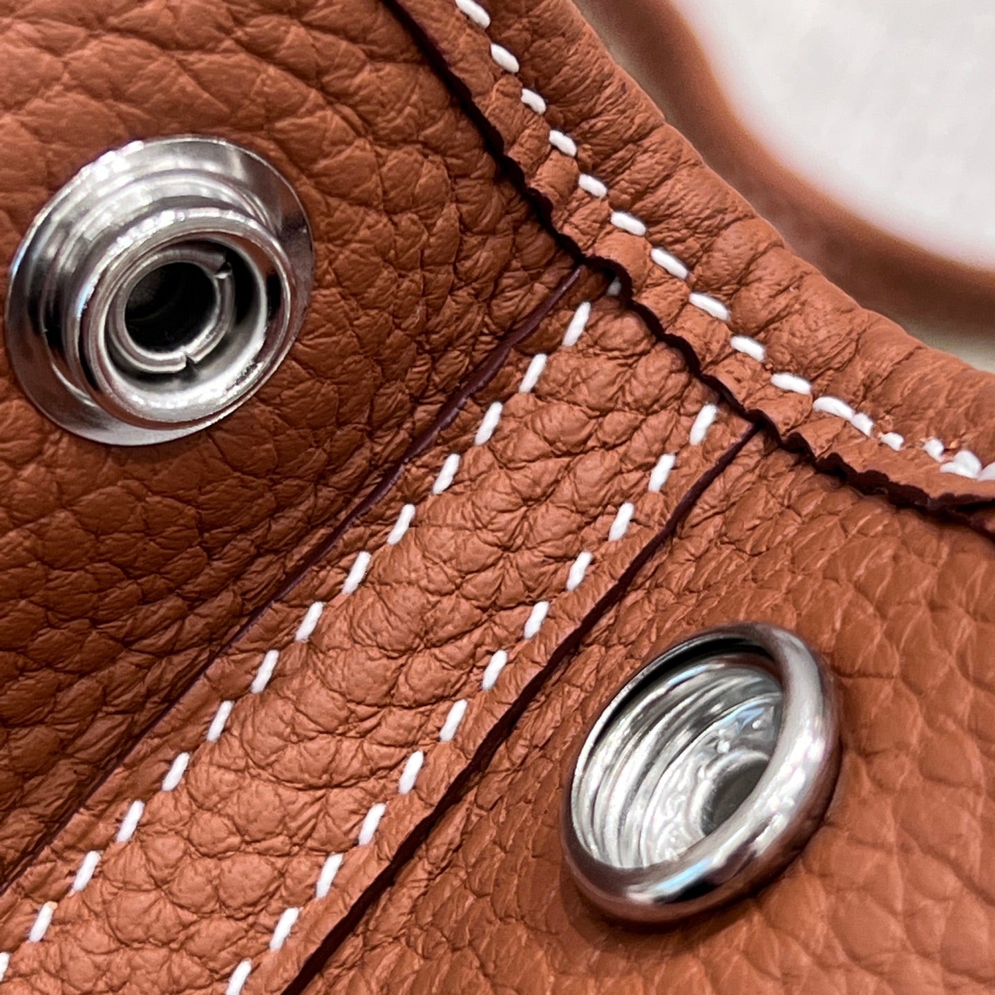 HERMES GARDEN PARTY 23CM IN UMBER BROWN CALFSKIN