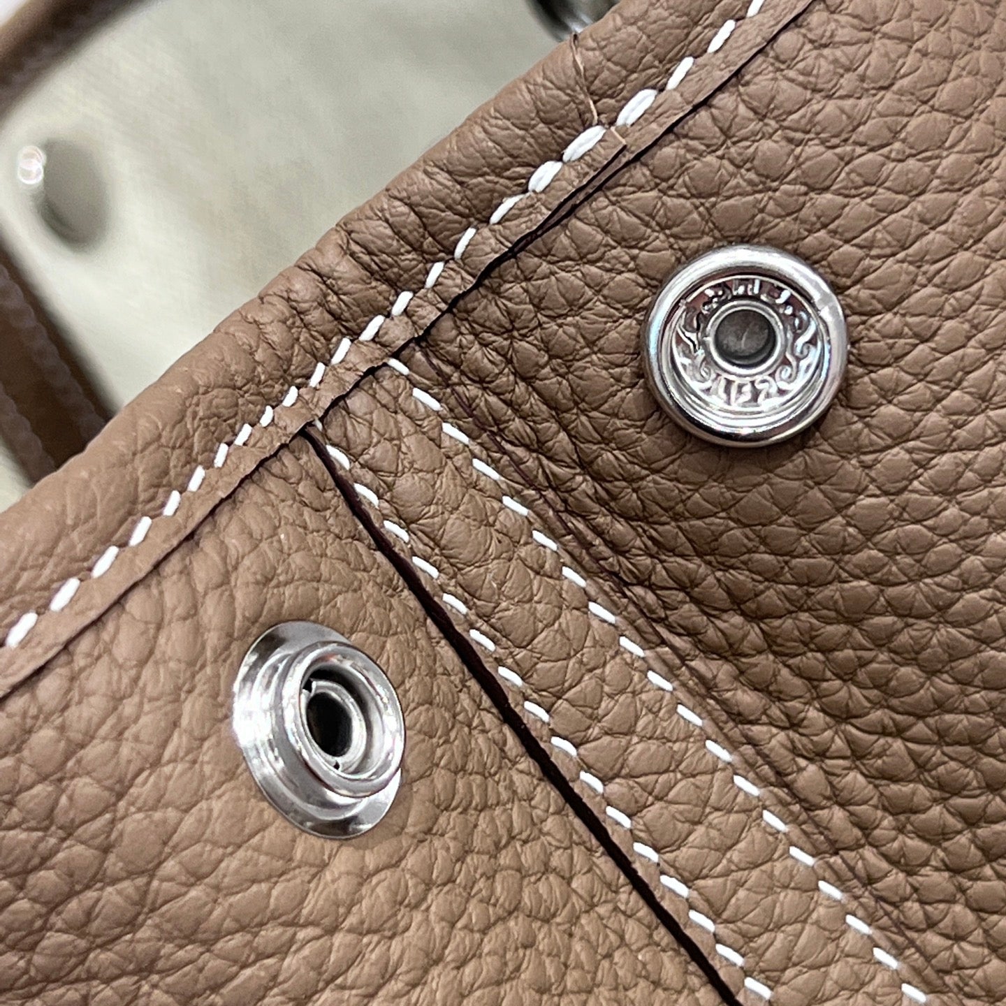 HERMES GARDEN PARTY 23CM IN DARK BROWN CALFSKIN