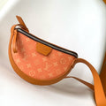LOUIS VUITTON LV 25S MOON CROSSBODY BAG 24 IN ORANGE MONOGRAM CANVAS AND CALFSKIN