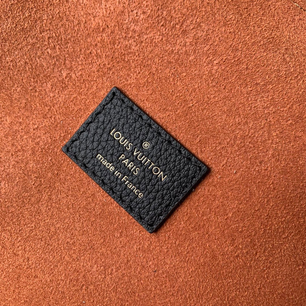 LOUIS VUITTON LOW KEY CABAS MM BAG 47 IN BLACK GRAINED CALFSKIN