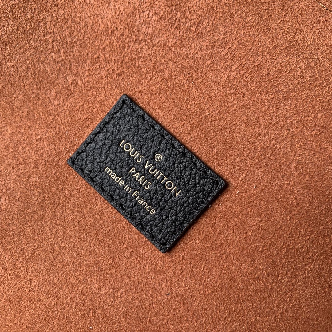 LOUIS VUITTON LOW KEY CABAS MM BAG 47 IN BLACK GRAINED CALFSKIN