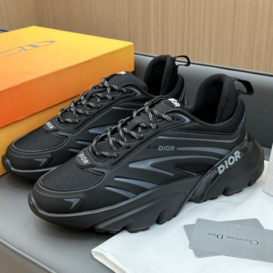 DIOR B44 BLADE SNEAKER BLACK TECHNICAL MESH AND TECHNICAL FABRIC
