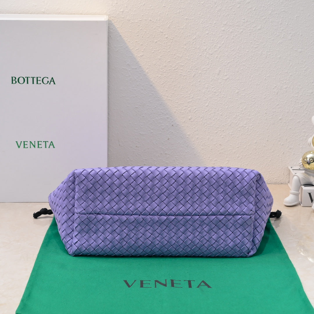 BOTTEGA VENETA Large Cabat 45cm Purple Lambskin Ghw