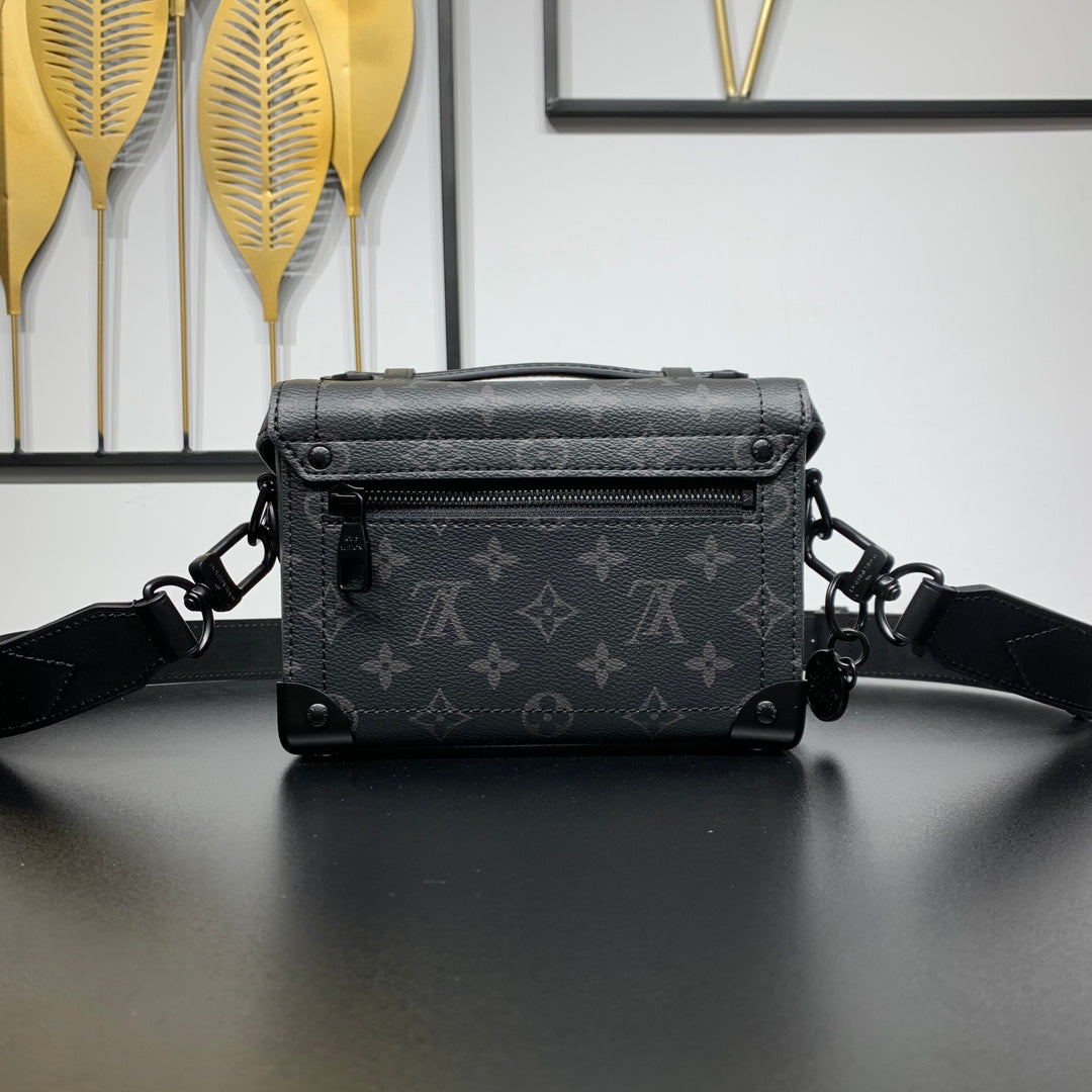 LOUIS VUITTON SOUL TRUNK 19 IN BLACK MONOGRAM ECLIPSE CANVAS
