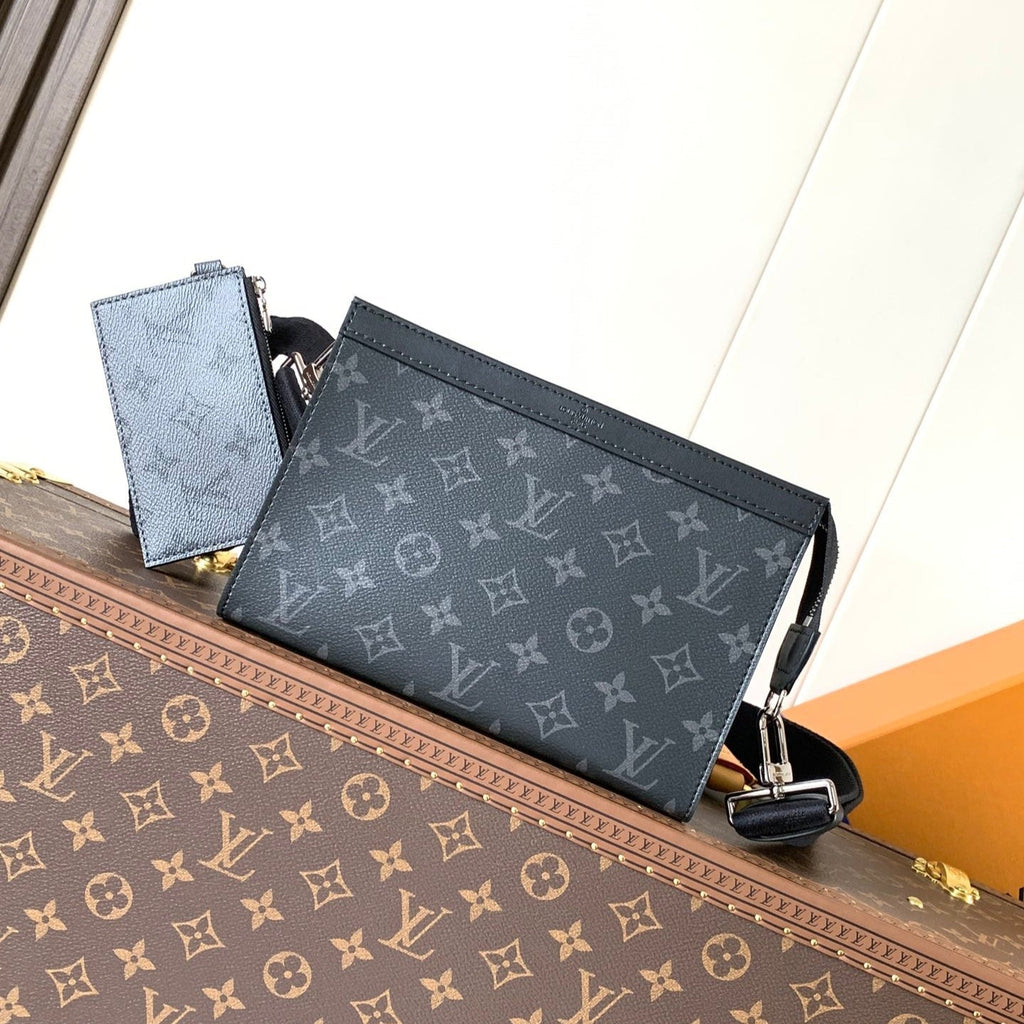 LOUIS VUITTON LV 25S GASTON WEARABLE WALLET 22 IN MONOGRAM ECLIPSE REVERSE CANVAS