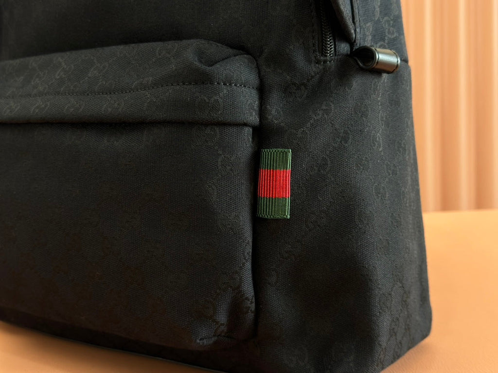 GUCCI MEDIUM BACKPACK 42 IN BLACK  CANVAS