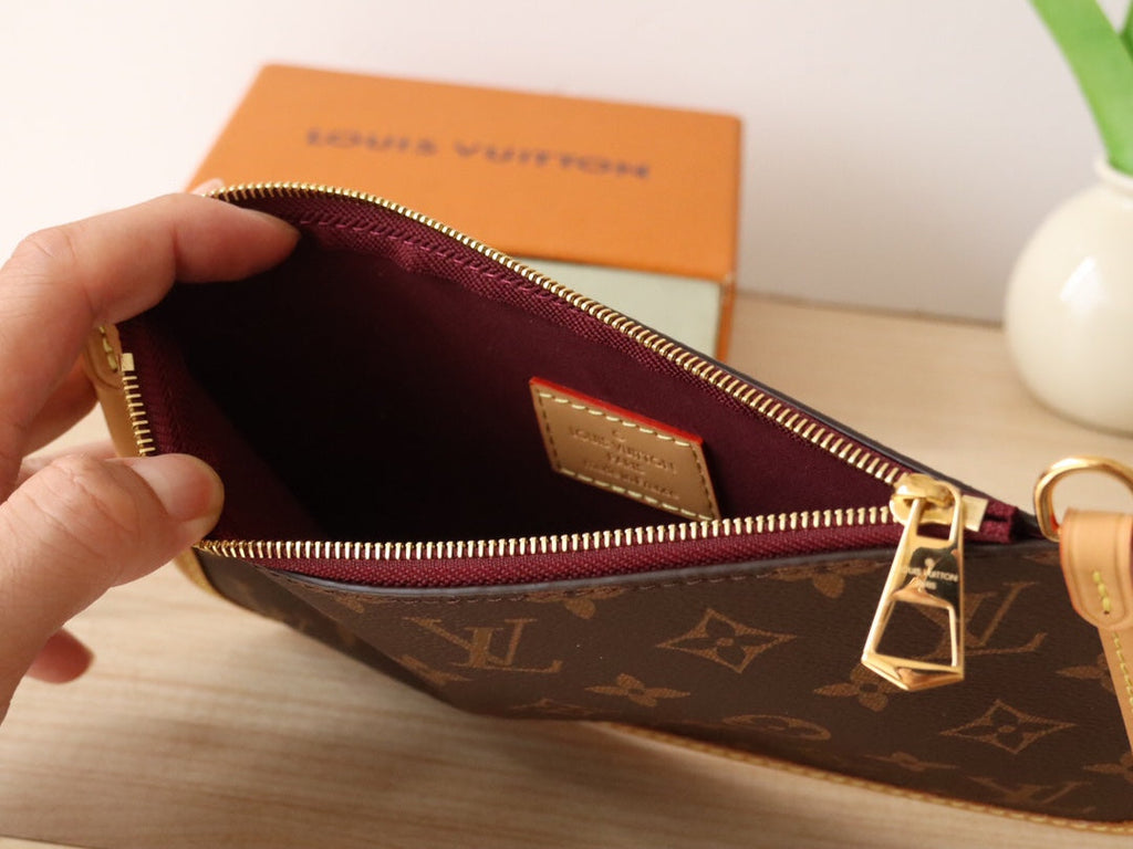 LOUIS VUITTON LV 25S SMALL CARRYALL BAG IN BROWN MONOGRAM CALFSKIN