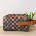 LOUIS VUITTON DOPP KIT LOCKER BAG 23 IN COLORFUL DAMIER CALFSKIN