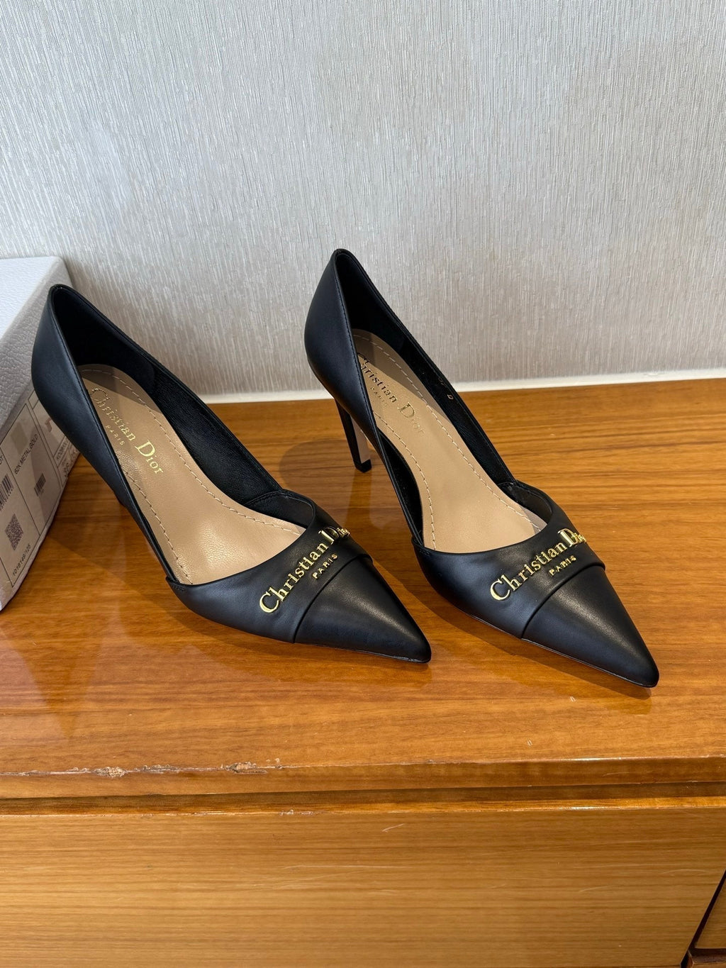 DIOR MY DD 25S HIGH HEEL 80MM IN BLACK CALFSKIN