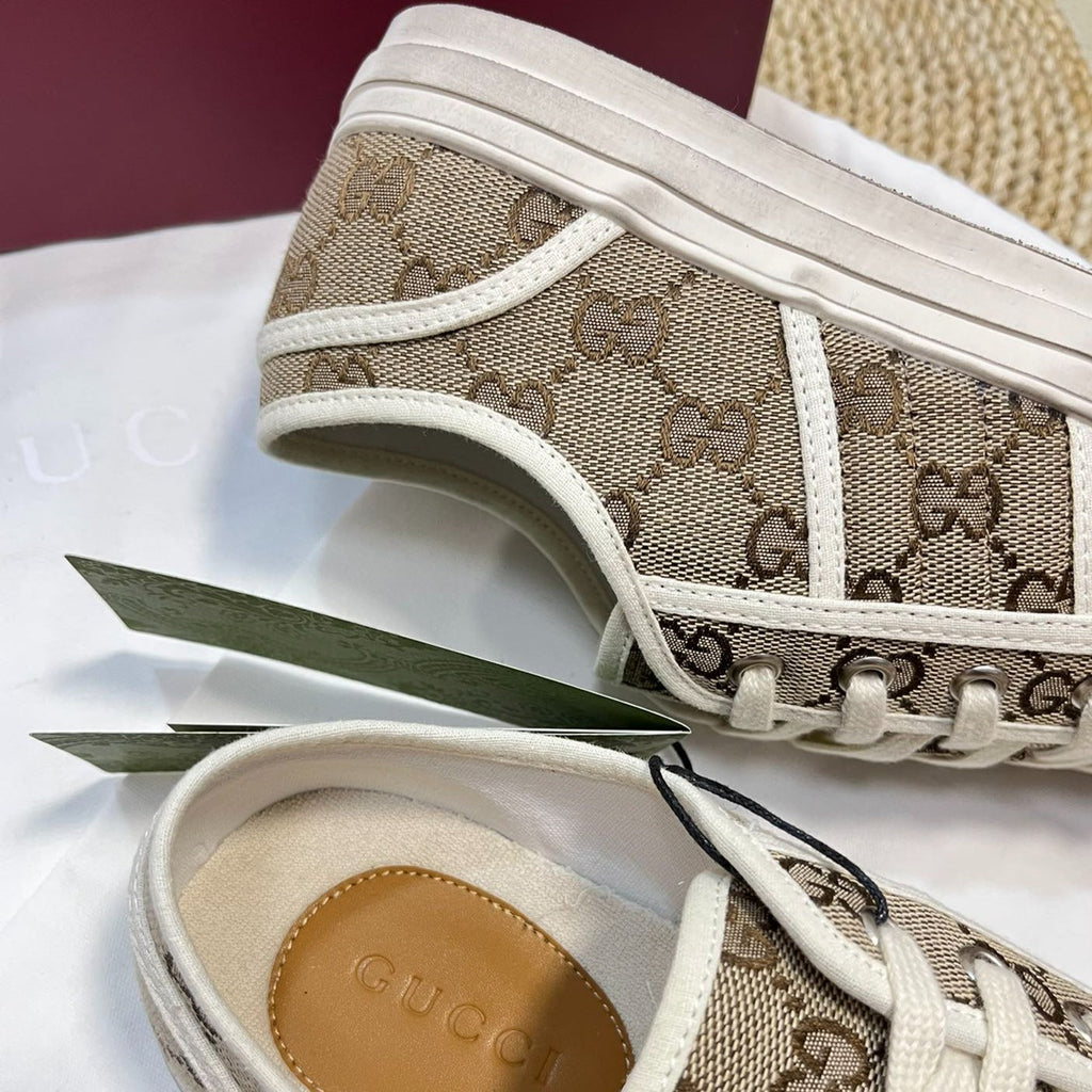 GUCCI Sneaker Julio Canvas  Sneakers Beige Caro