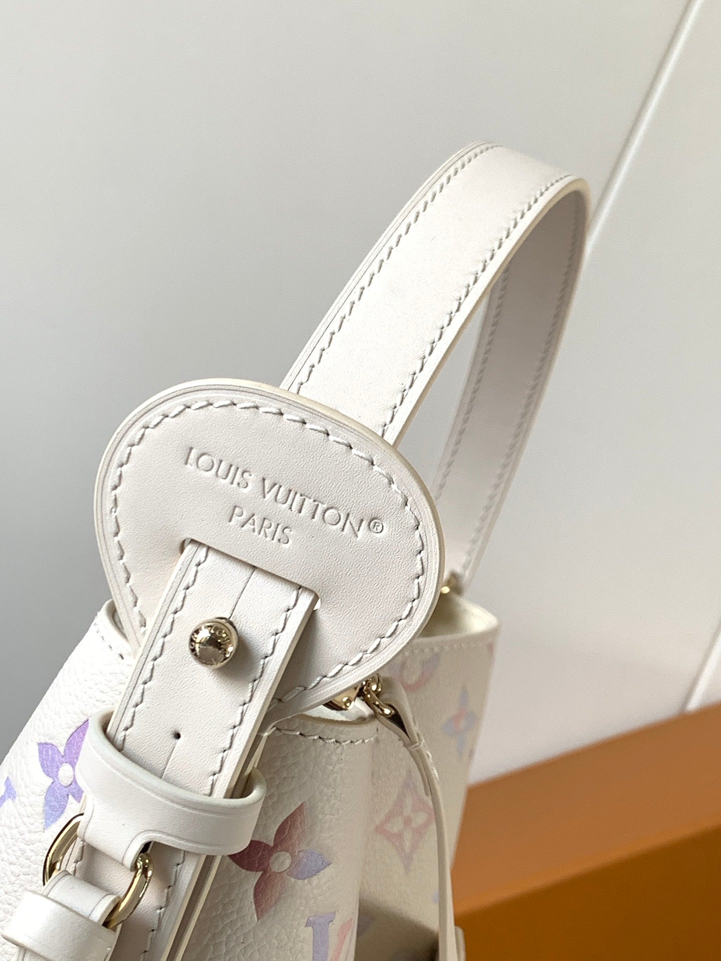 LOUIS VUITTON LV 25S ALL IN BB BAG 18 IN CREAM DREAM EMBOSSED TEXTURED CALFSKIN