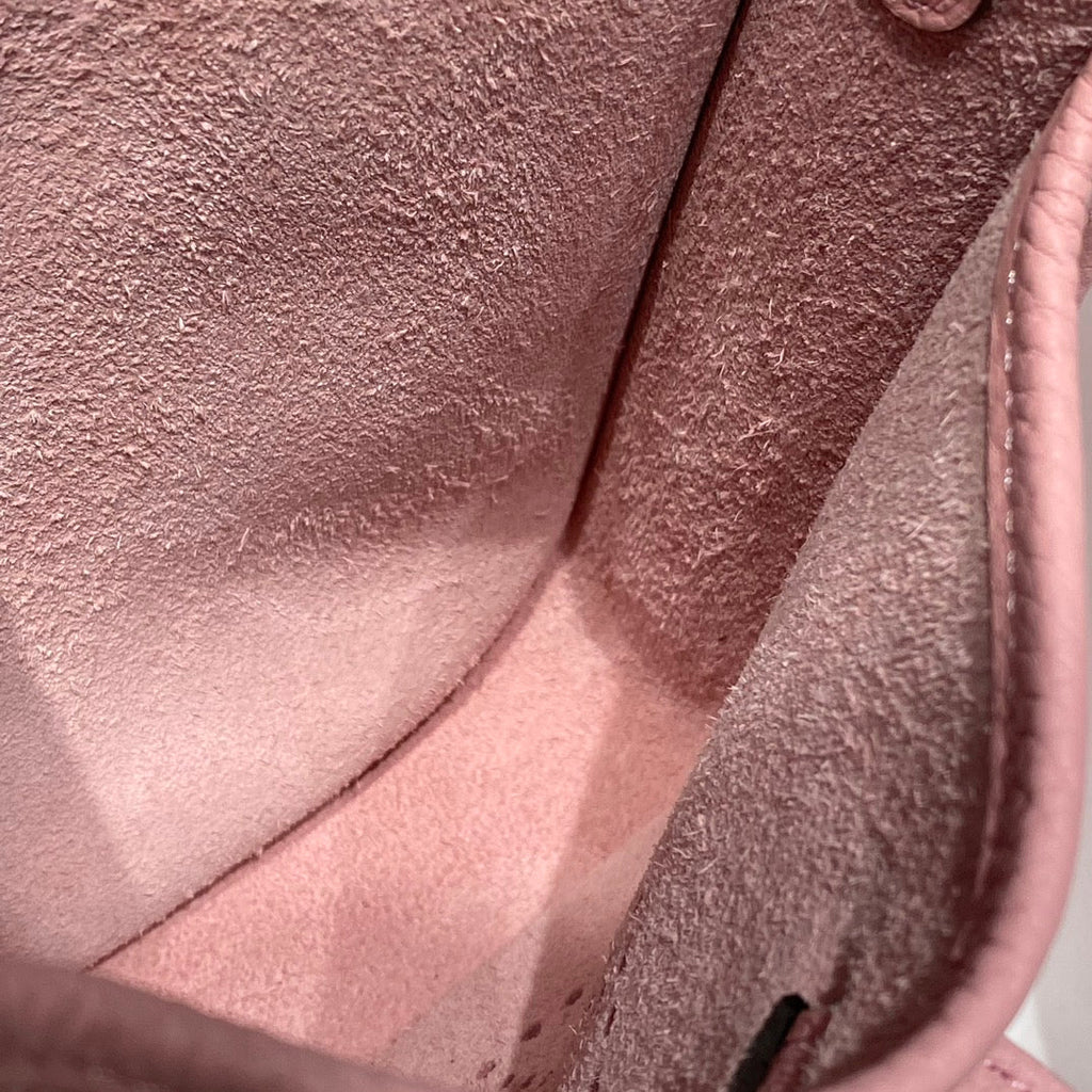 HERMES MINI NEO 18 EVELYNE BAG IN BABY PINK GRAINED CALFSKIN