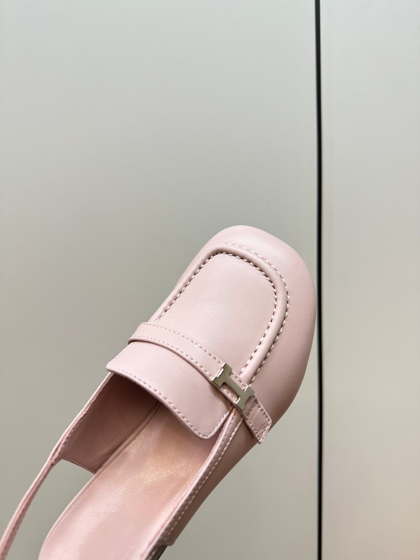 HERMES Infinie 50 pump light pink