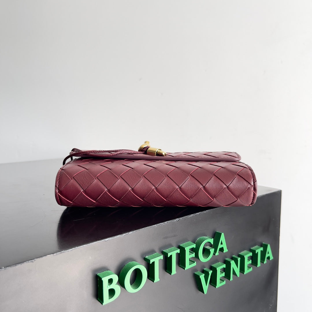 BOTTEGA VENETA ANDIAMO BAG 19 IN BAROLO CALFSKIN