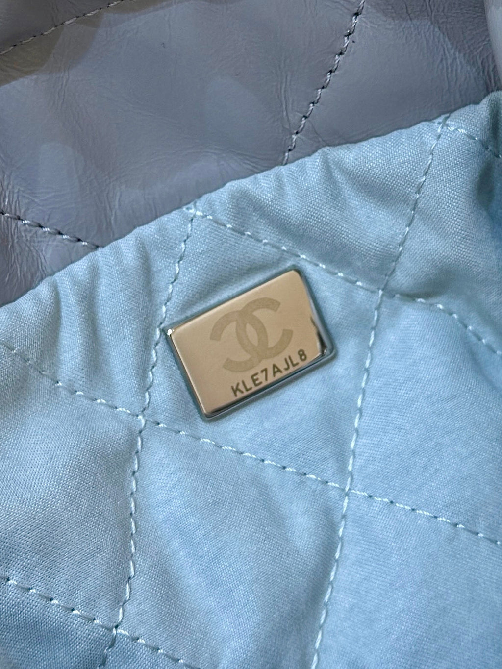 CHANEL 25S  HOBO MINI BAG 20 IN GREY LAMBSKIN