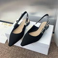 DIOR J'A SLINGBACK 25S IN BLACK QUAKE OBLIQUE EMBROIDERED FABRIC