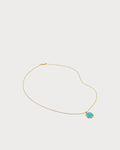 MONICA VINADER Delphi 18ct Yellow Gold-Plated Vermeil and Turquoise Pendant Necklace(Ë{¾G??
