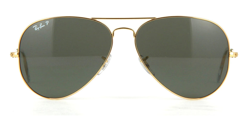 Ray-Ban Aviator 3025 001/58 Gold Frame G15 Polarised - As Seen On Lady Gaga & Gerard Butler