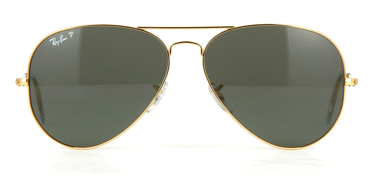 Ray-Ban Aviator 3025 001/58 Gold Frame G15 Polarised - As Seen On Lady Gaga & Gerard Butler